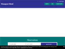 Tablet Screenshot of homeportmotel.com